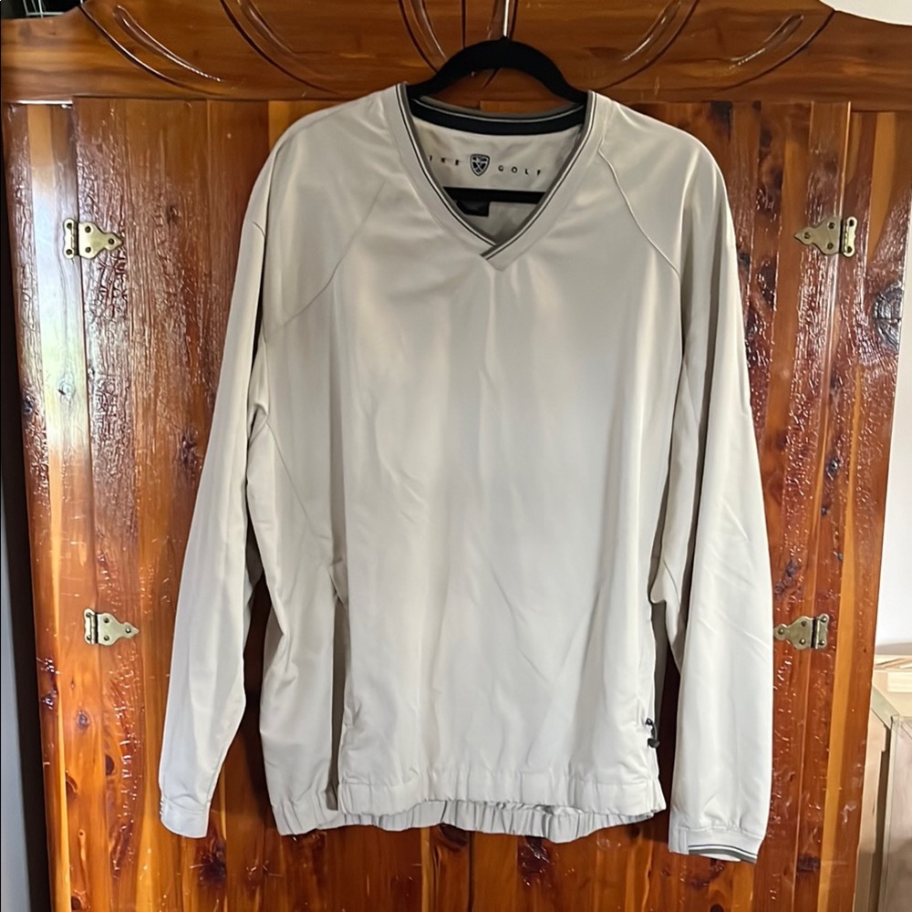 Men's Tan Nike Golf Windbreaker
